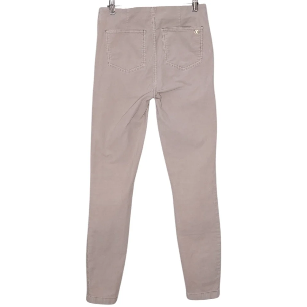 Tory Burch Side Zip Corduroy Office Casual Neutral Taupe Pants Sz 27